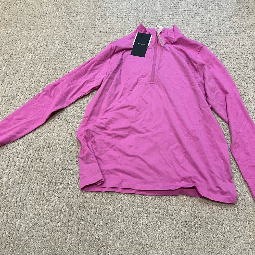 Fabletics feather Tech Half Zip Top